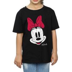 Disney Minnie Mouse Face Cotton T-Shirt Black Years