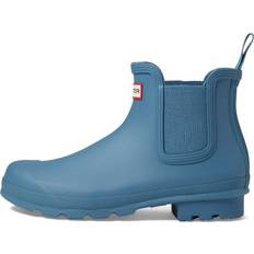 Hunter Men Boots Hunter Original Chelsea Boots for Men Offers Classic, Round Toe, Waterproof and Cushioned Man-Made Footbed. Borrowed Blue