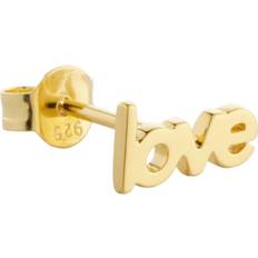 Design Letters Øredobber Design Letters Ohrring st. Love Gold One Schmuck