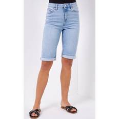 Denim Shorts Roman Essential Stretch Knee Length Shorts Light Blue