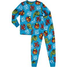 Brand Threads Marvel Fleece Pyjama Set Blue 7-8 Years