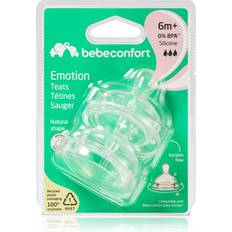 BebeConfort Emotion Medium to Rapid Flow baby bottle teat 6 m 2 pc