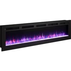 Estufas de Leña Balderia Chimenea Eléctrica 3 en 1 Pie Leif 70 Negro