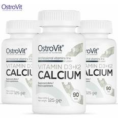 OstroVit Vitamin D3+K2+Calcium, 90 Tabs