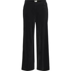 Corduroy - Women Trousers Object Fløjl Bukser Sort