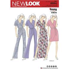 Simplicity New Look Pattern UN6554A Women's Knit Jumpsuit and Dresses