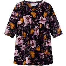Name It Restanne Velour Kjole - India Ink (13223377)