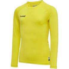 Élasthanne T-shirts Hummel Langarmtrikot First Performance - Jaune