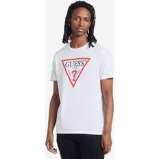 Guess Men T-shirts Guess Classic Logo Icon Tee White