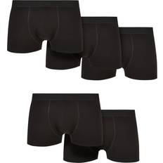 3XL Unterhosen Urban Classics Herren Solid Organic Cotton Boxer Shorts 5-Pack Boxershorts, Black Black Black Black Black