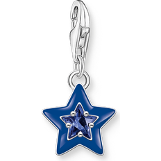 Thomas Sabo Blå Berlocker & Hängen Thomas Sabo Berlock Charm Club Stjärna CZ Vit