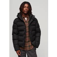 Superdry Herren Jacken Superdry men's padded down jacket with logo Black