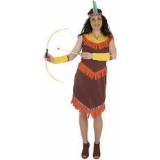 Vilda västern Maskerad Dräkter & Kläder BigBuy Carnival Maskeraddräkt vuxna Kvinna American Indian 3 Delar
