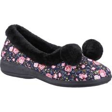 Fleet & Foster Black Goldfinch Ladies Slipper