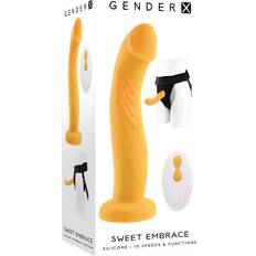 Orange Dildos Sexleksaker Gender X sweet embrace dildo strap-on Gelb