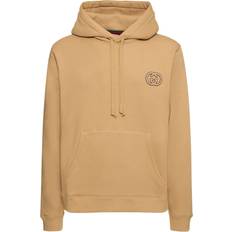 Gucci Oberteile Gucci Schwerer, Gefilzter Baumwolljersey-hoodie Kamelhaarfarben