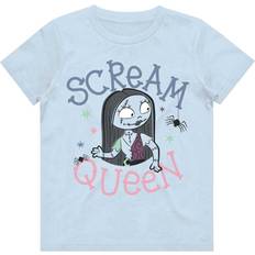 Stars Tops Nightmare Before Christmas Girls Scream Queen Cotton T-Shirt Blue