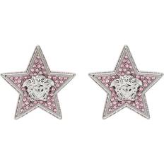 Versace Øreringe Versace Silver & Pink Star Earrings 4JGL0 Palladium Rose UNI