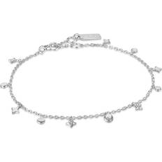 S Anklets Ania Haie Silver Star Mother of Pearl Drop Anklet