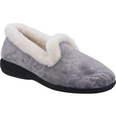 Fleet & Foster Grey Adelaide Memory Foam Slipper