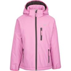 Reflectors Jackets Trespass Childrens Girls Shasta Waterproof Jacket Pink