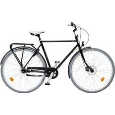 28" - Belysning - Herr - Stadscyklar Standardcyklar Skeppshult Men's Bike Smile 3 Speed - Mirror Black Herrcykel