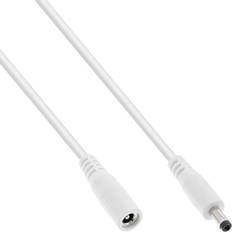 InLine DC Extension Cable DC Male/Female 4.0 AWG 18 White 5