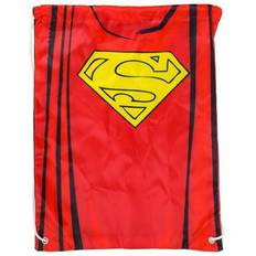 School Bags 18 Inch DC Comics Superman Cape Kids Cinch Bag Travel Backpack Drawstring Tote