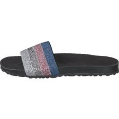 Vrouw - Zilver Slippers Esprit Lisa Slide Sandalen En Sloffen - Zilver/Purper/Blauw