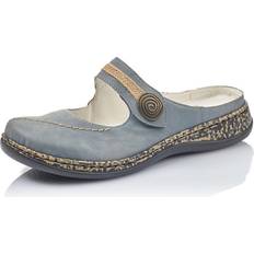 Rieker Holzschuhe Rieker 4639114 Clogs Blau