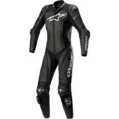 Alpinestars Stella Gp Plus Leather Suit - Black/White/Metallic Gray