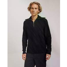 Samsøe Samsøe & Alts Heavy Knitted Half Zip Black