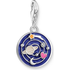 Corundum Charms & Pendants Thomas Sabo Silver Blue Galaxy Charm