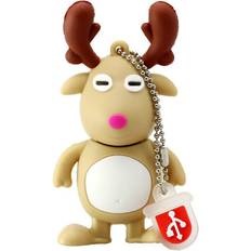 Memory Cards & USB Flash Drives Keshen Stylish Christmas Deer Design USB Flash Drive U Disk USB 2.0 Brown 16G