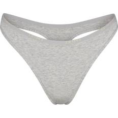 Grey - Skiing Knickers SKIMS Dipped Thong Grey Cotton Logo