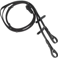 Sort Tøjler Horze Slender Intertwined Reins Black unisex