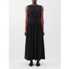 Dresses Toteme Dropped-waist Organic-cotton Jersey Midi Dress Womens Black black L,M,S,XL,XS,XXS