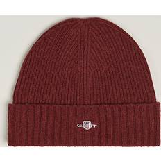 Gant Women Beanies Gant Beanie Wool Bordeaux Burgundy Red one