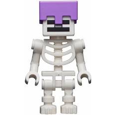 Cheap LEGO Minecraft LEGO Minecraft Skeleton with Enchanted Diamond Helmet Minifigure from 21146