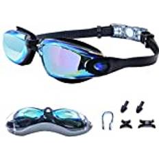 Swim & Water Sports Swimming Goggles for Men Women Adults Anti Fog Swim Goggles with Uv Protection, Clear Vision, No Leaking Silicone Cushion