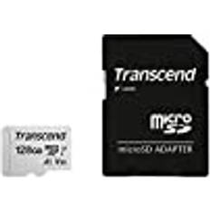 Memory Cards & USB Flash Drives Transcend 128GB microSDXC 300S Memory Card with adapter, Class 10, U3, V30, A1, 95MB/s Eco packaging, TS128GUSD300S-AE