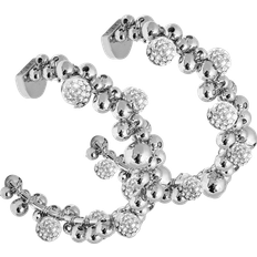 Smycken Ioaku Örhängen Berry Sparkle Mini Loop Earrings - Silver