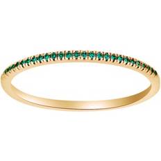 Siersbøl HEART 14kt. guld alliancering m/smaragd