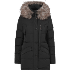 Hollies Dam Jackor Hollies Wilma Long Jacket Black/Natural