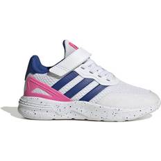 Blanco Zapatillas de running Adidas Nebzed Elastic Lace Top Strap Shoes - Cloud White/Royal Blue/Lucid Pink