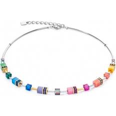 L Necklaces Coeur de Lion GeoCUBE Iconic Halskette Rainbow