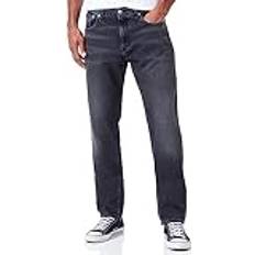 Calvin Klein S Jeans Calvin Klein Jeans Authentic Straight Leg Jeans Black Black, 34, Men Black