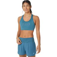 Azul - Correr Sujetadores Asics Sujetador Deportivo Core Logo Mujer Gloomy Sea