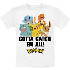 Pokémon T-shirt Anime av Barn Gotta Catch 'Em All vit