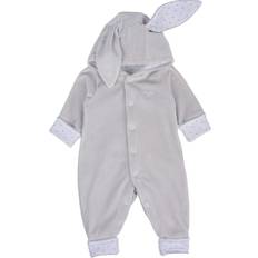 Livly Barnkläder Livly Onesie Kanin Grey Plysch mån Onesie